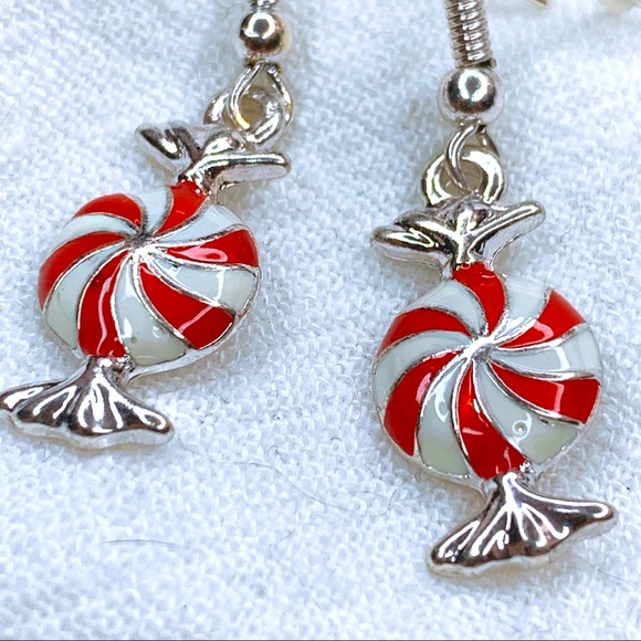 ❣️$25/3❣️ Love Candy Sliver Plated Dangle Earrings - Picture 4 of 8